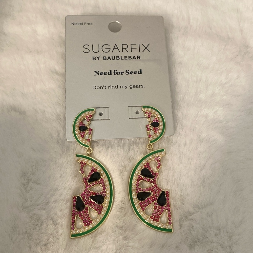 Sugarfix by Baublebar Need For Seed Watermelon Earrings